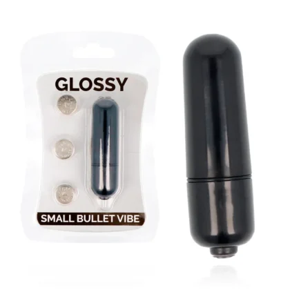 Sex Shop Online y Tienda Erótica 10€ - Erolie, GLOSSY - SMALL BALA VIBRADORA NEGRO