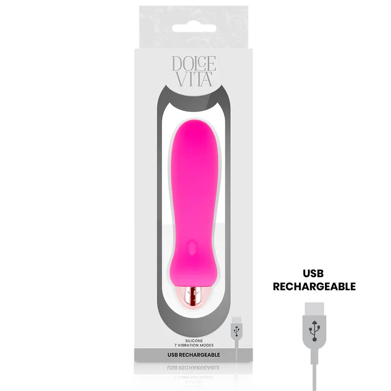 Sex Shop Online y Tienda Erótica 10€ - Erolie, DOLCE VITA - VIBRADOR RECARGABLE FIVE ROSA 7 VELOCIDADES2 Sex Shop Online y Tienda Erótica 10€ - Erolie, DOLCE VITA - VIBRADOR RECARGABLE FIVE ROSA 7 VELOCIDADES